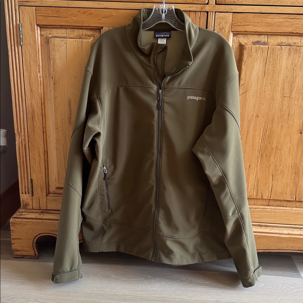 Patagonia Olive Green Softshell Jacket